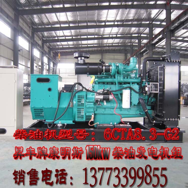 美國康明斯動(dòng)力配套150KW柴油發(fā)電機(jī)組QSB7G5